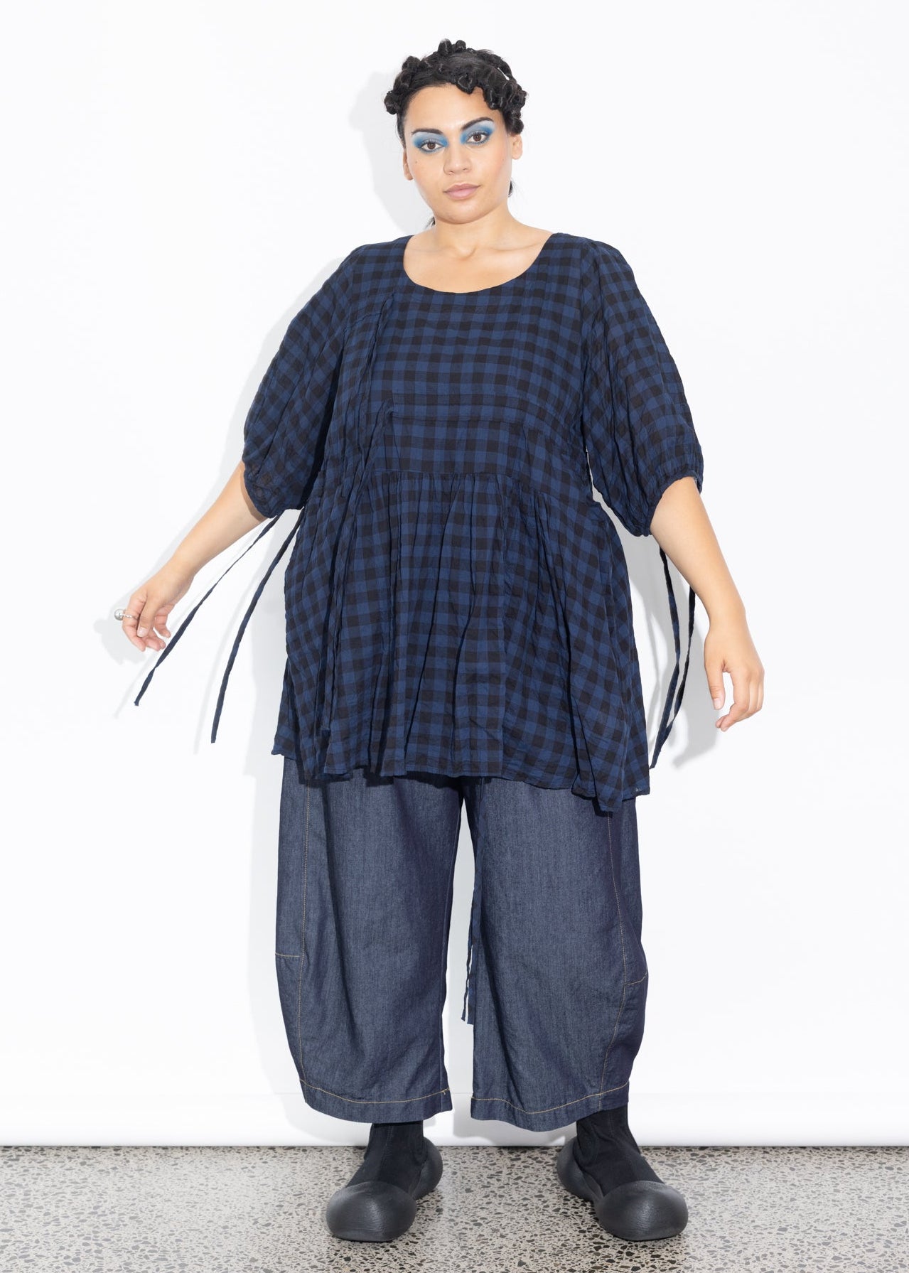 Philly Top - Navy Check