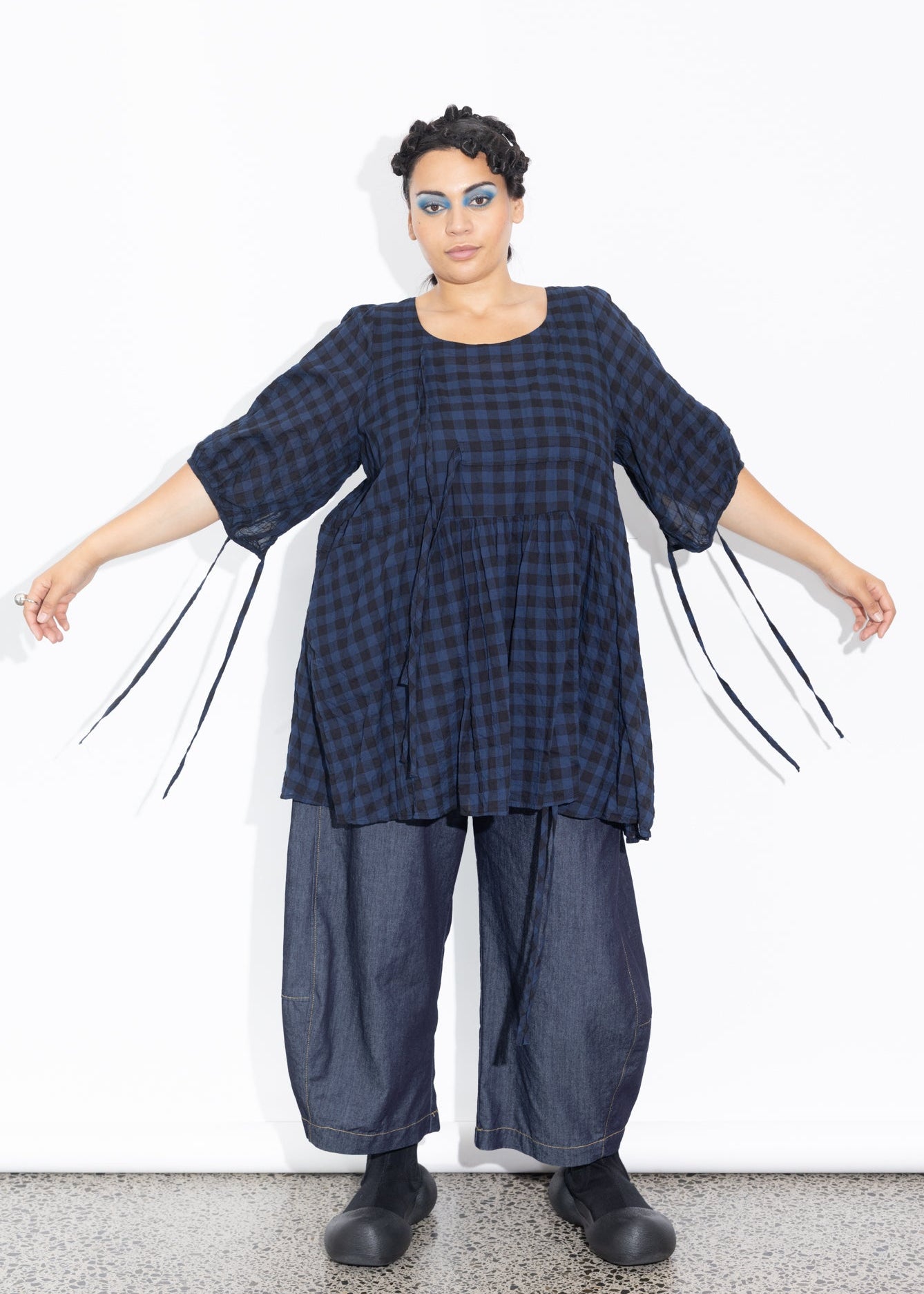 Philly Top - Navy Check