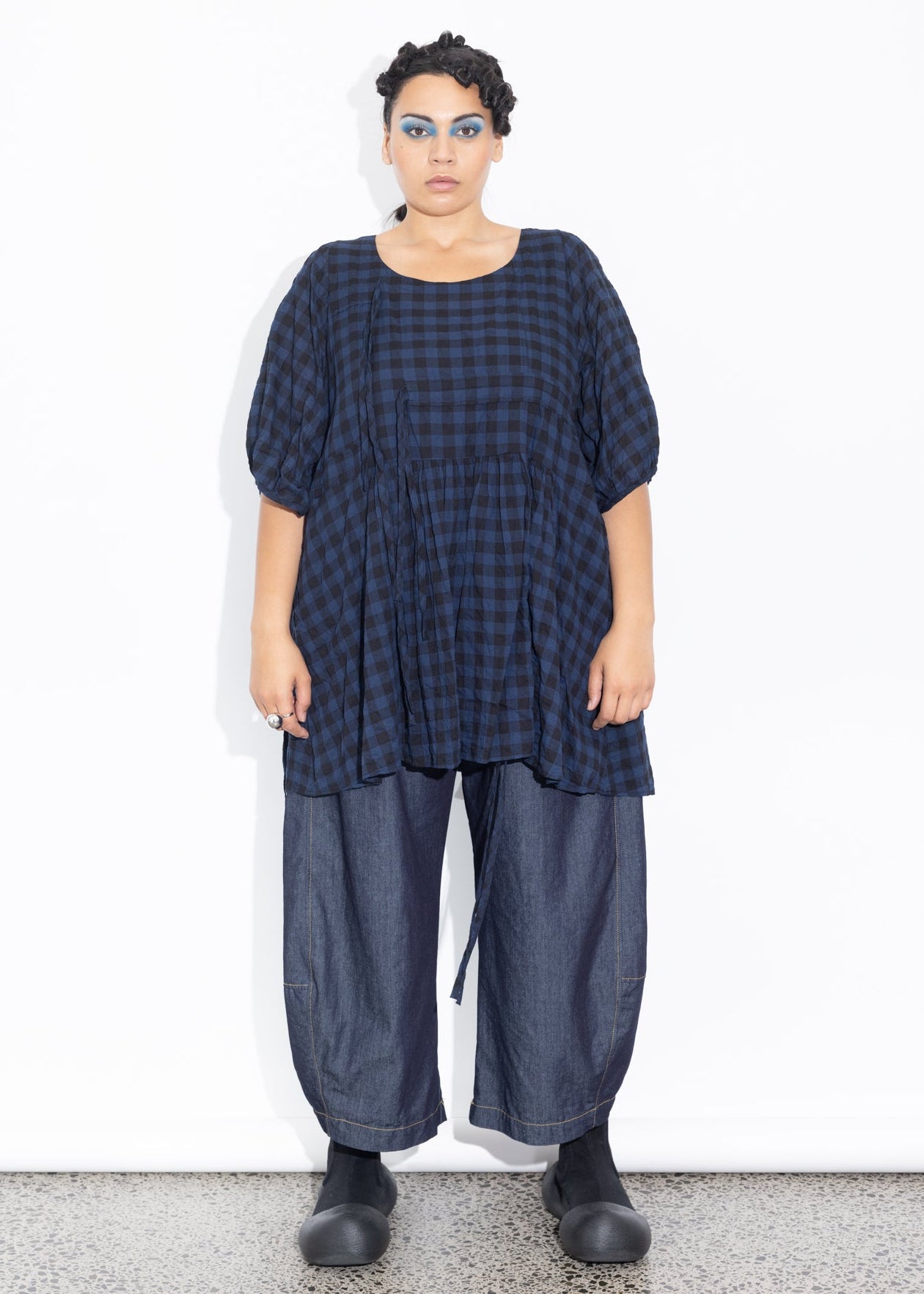 Philly Top - Navy Check