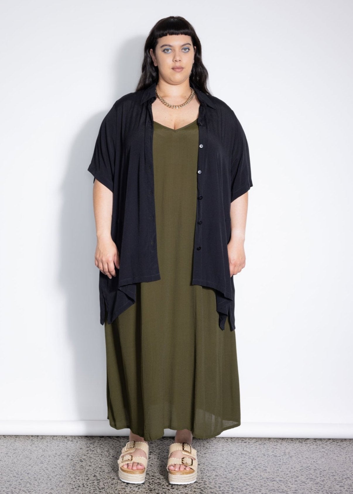 Last Ones - M & 3XL - Mara Shirt  - Black