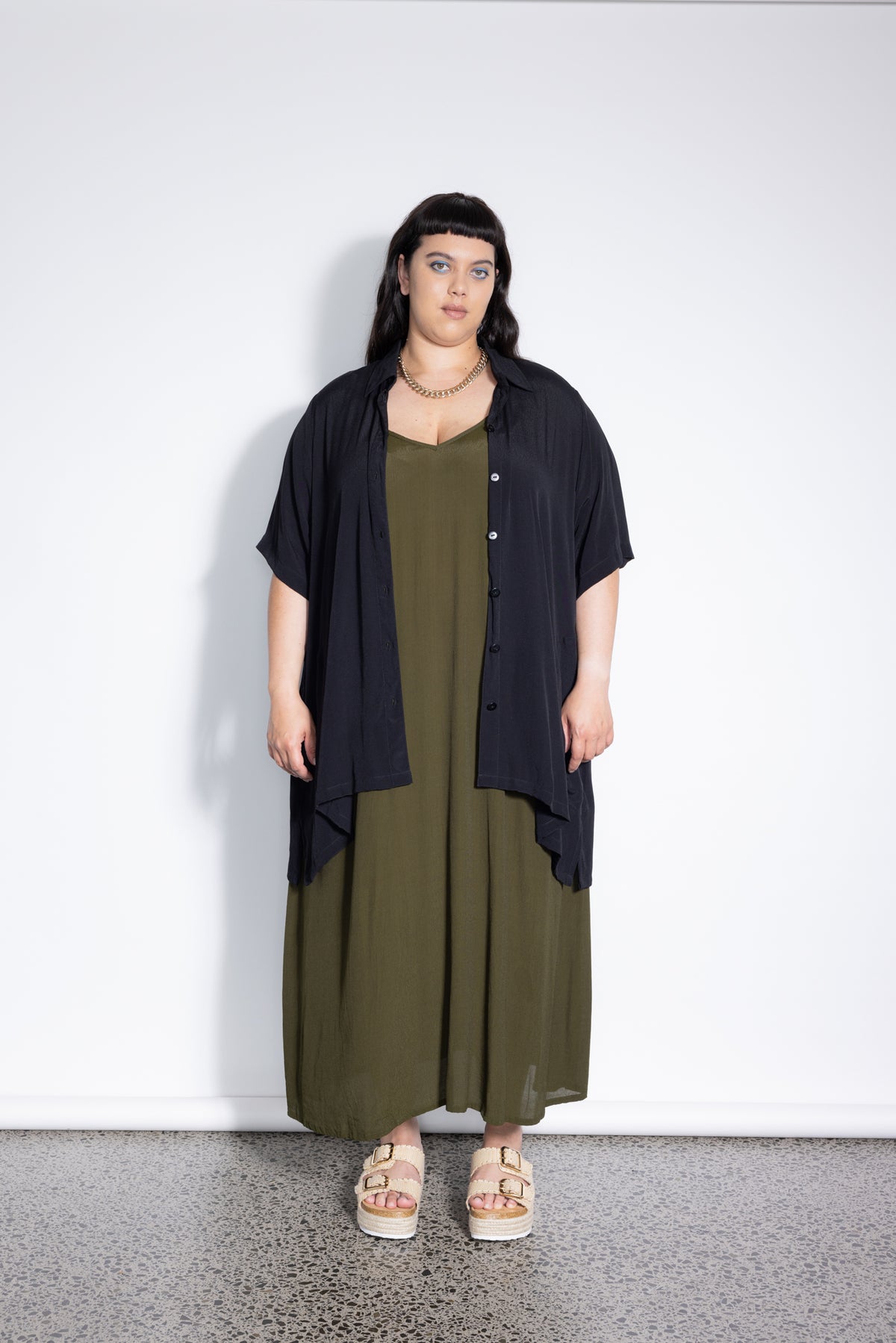 Last Ones - M &amp; 3XL - Mara Shirt  - Black