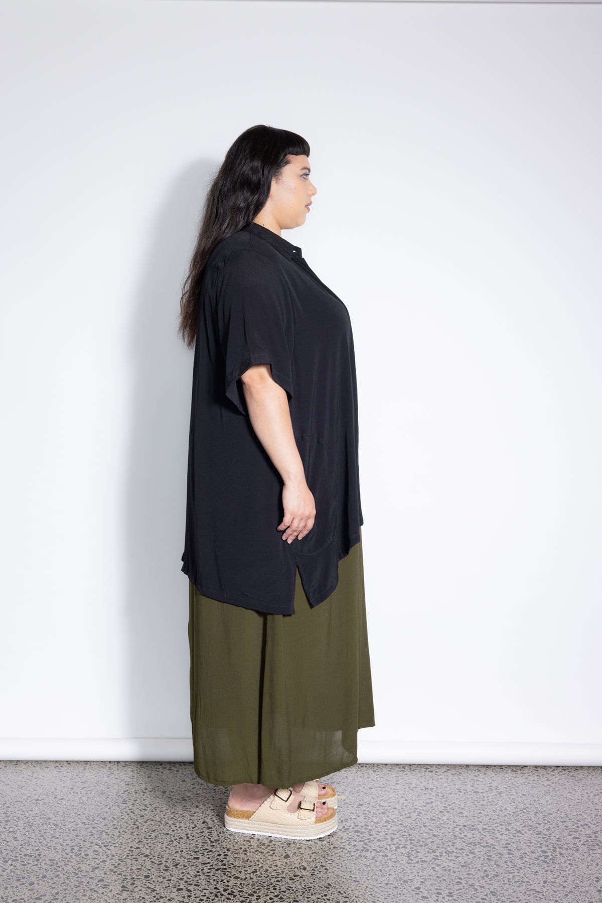 Last Ones - M &amp; 3XL - Mara Shirt  - Black