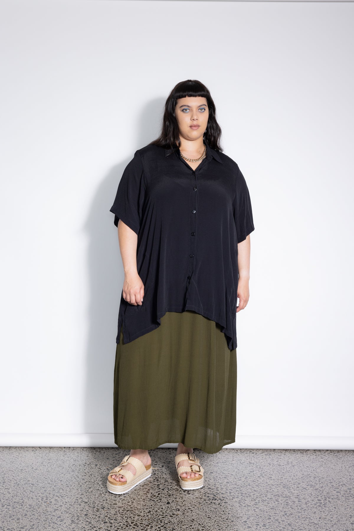 Last Ones - M &amp; 3XL - Mara Shirt  - Black