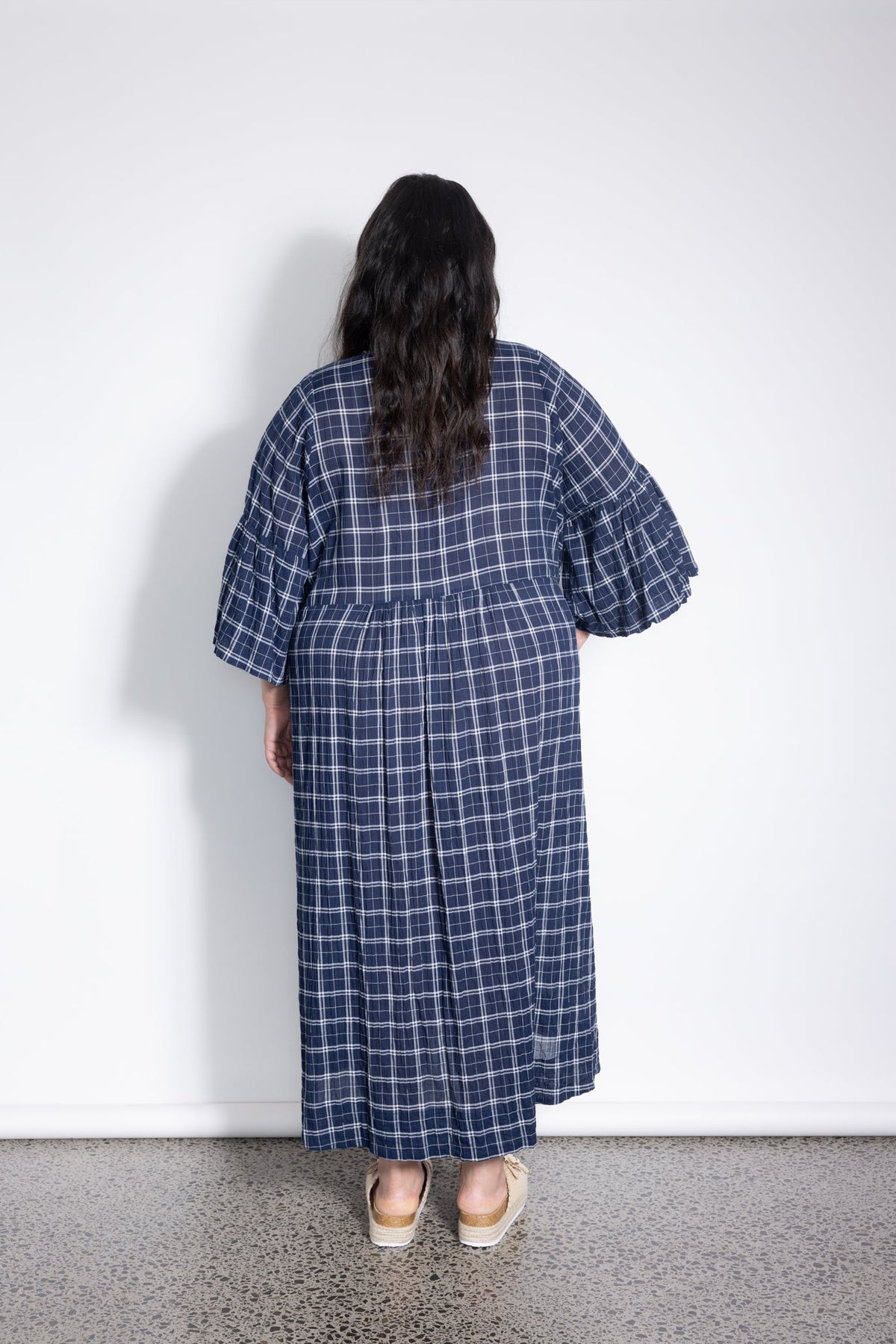 Outlet - Ara Dress -  Navy Check