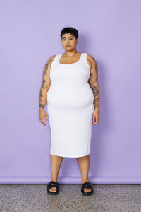 Midi Slip - White