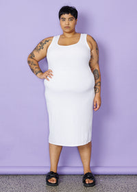 Midi Slip - White