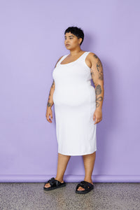Midi Slip - White