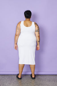 Midi Slip - White