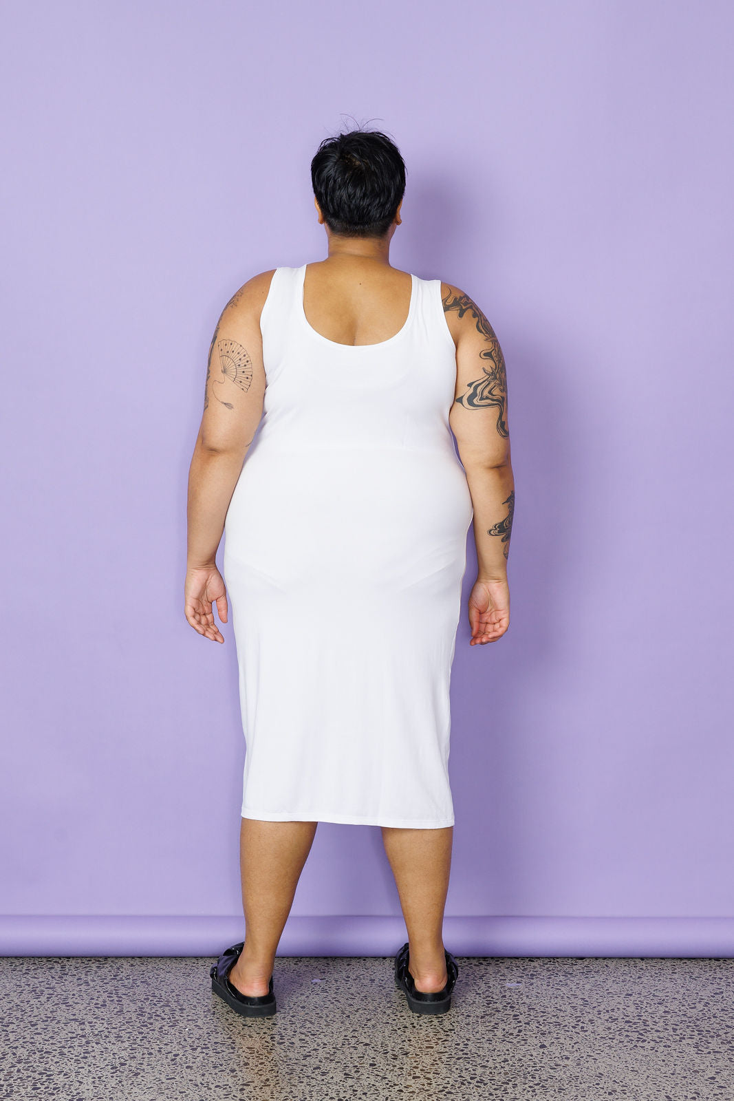 Midi Slip - White