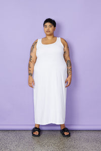 A-Line Maxi Slip -Last Ones 3XL & 4XL - White