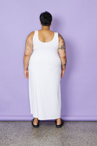 A-Line Maxi Slip -Last Ones 3XL & 4XL - White