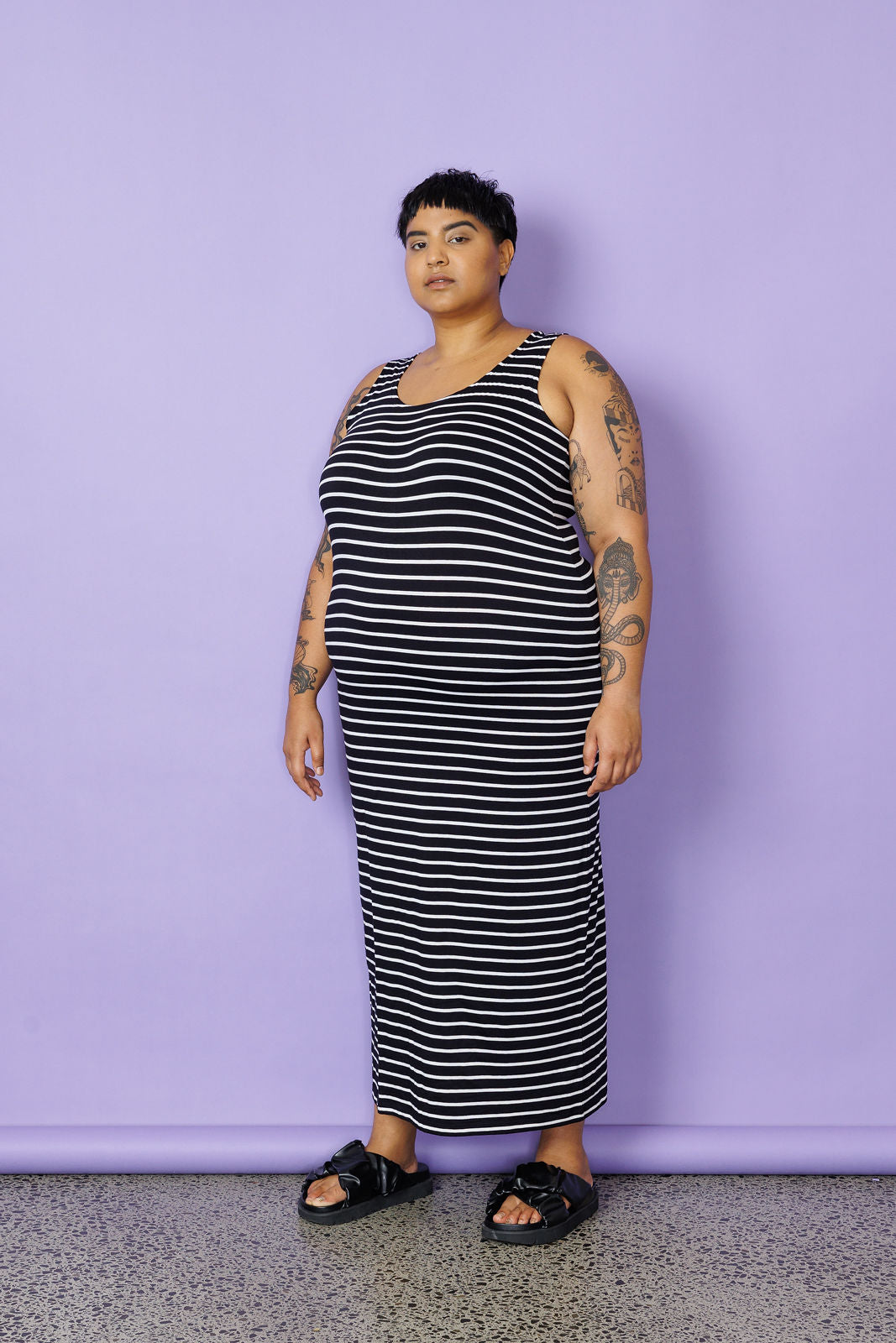 Maxi Slip - Narrow Stripe