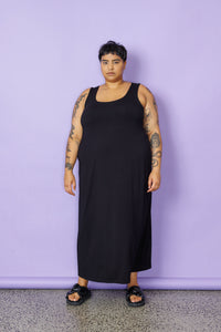 A-Line Maxi Slip - Black