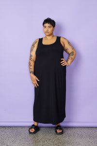 A-Line Maxi Slip - Black