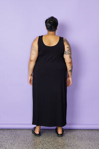 A-Line Maxi Slip - Black
