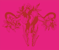 Base Tee - Pink with Red Floral